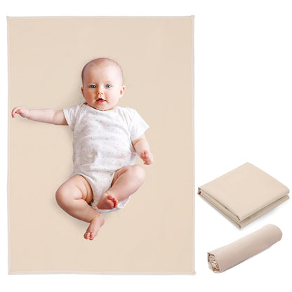Vegan Leather Baby Changing Mat - Wipeable Portable Changing Pad, Foldable Travel Changing Mat for