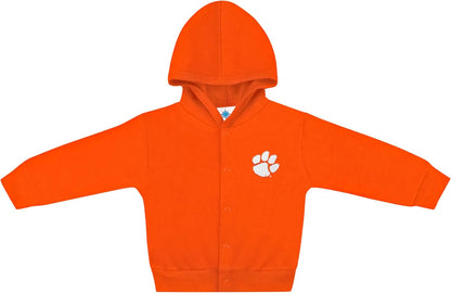 Creative Knitwear College Baby Snap Hooded Jacket - Team Logo, Multiple Colors, for Boys & Girls