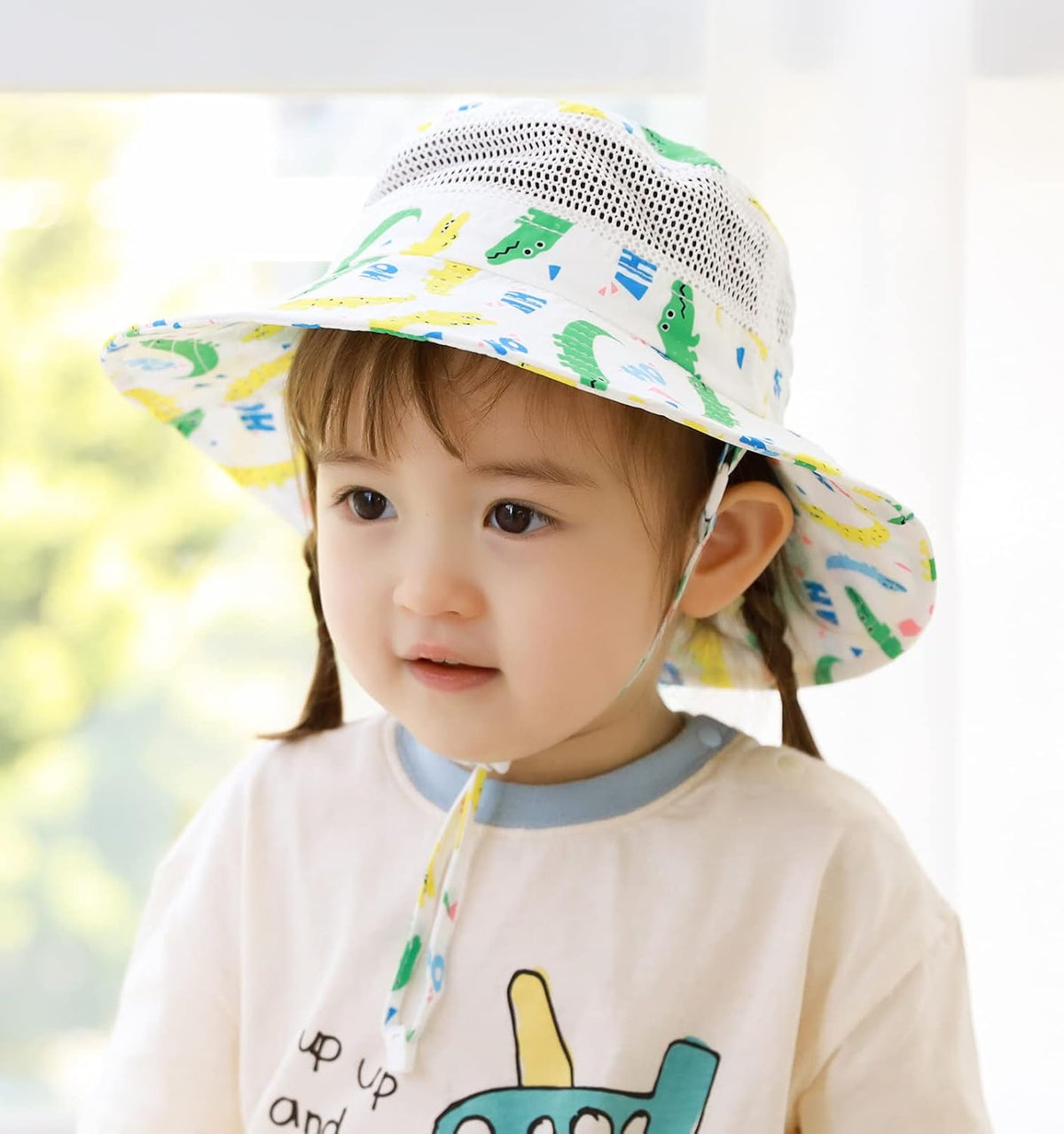 Home Prefer UPF50+ Wide Brim Sun Hat Boys Girls Sun Protection Hat Zoo Beach Swim Safari Bucket Hat