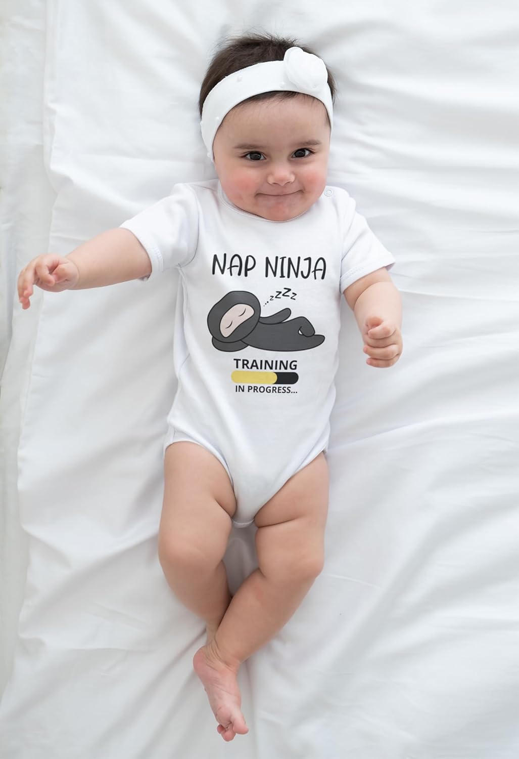 Infant Short Sleeve Baby Bodysuit for Sensitive Skin | Eczema-Friendly Newborn Clothing for Boys or