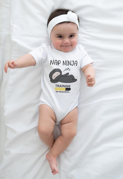 Infant Short Sleeve Baby Bodysuit for Sensitive Skin | Eczema-Friendly Newborn Clothing for Boys or