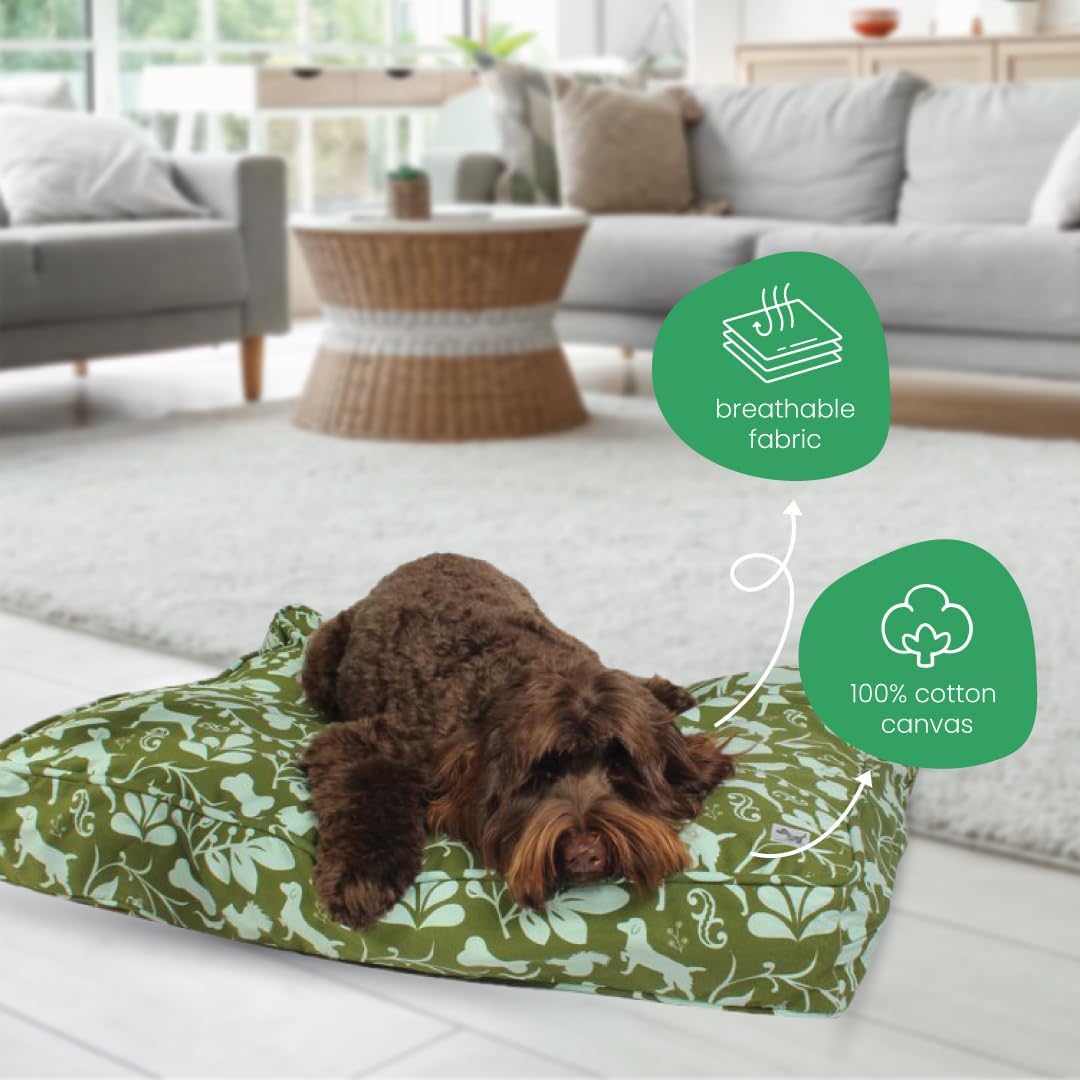 Molly Mutt Large Crib Mattress Cover - Amarillo by Morning Print - Measures 27”x52”x5”- 100% Cotton