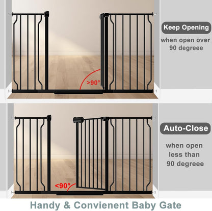 Fairy Baby Safety Gate 14.17 inch Extension for Extra Wide Baby Gate Dog gate Pressure Mounted Walk