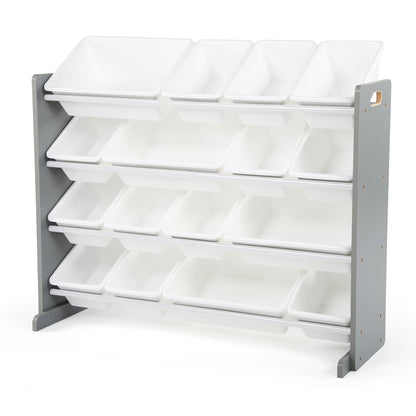 Humble Crew Kids Toy Organizer with 16 Bins, 4 Tier Storage for Playroom