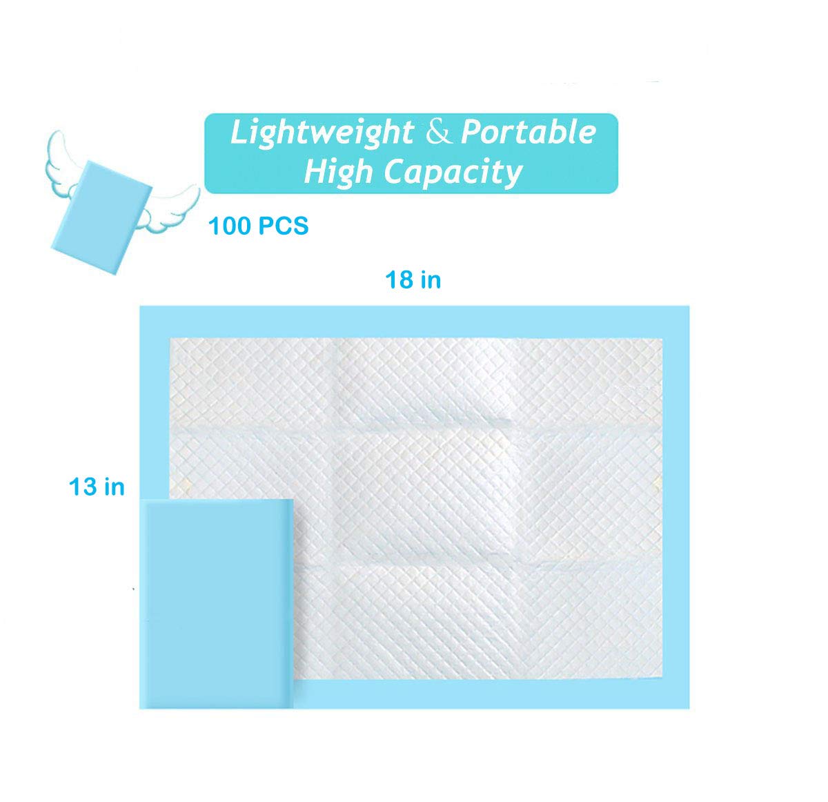 Baby Disposable Underpad 100 Count Incontinence Changing Pad Baby Diapers Newborn Pads Soft