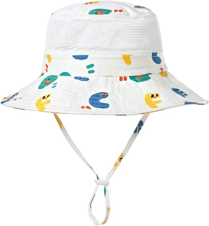 Home Prefer UPF50+ Wide Brim Sun Hat Boys Girls Sun Protection Hat Zoo Beach Swim Safari Bucket Hat