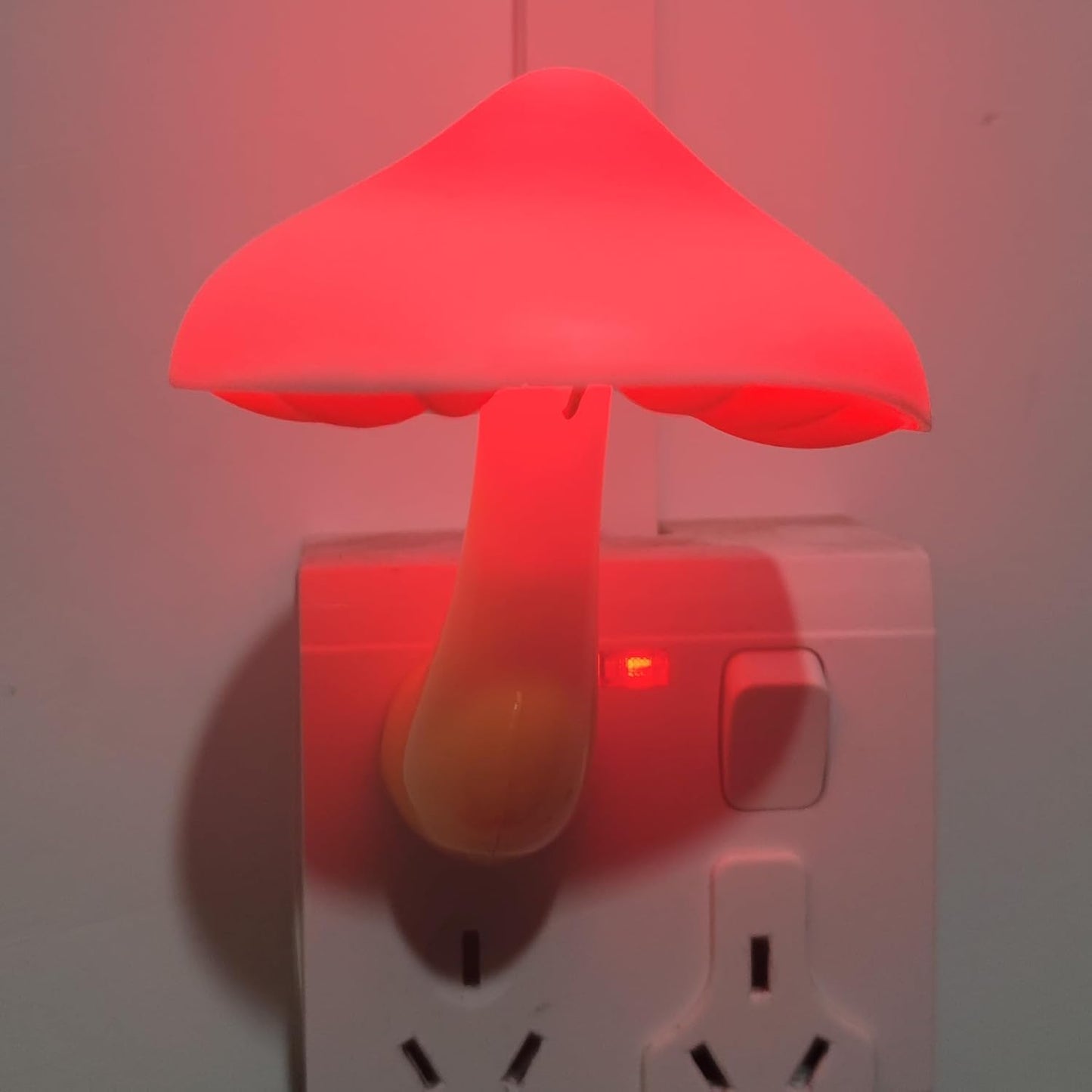 2 Pcs LED Night Light Plug in Nightlight Wall Lamp, Mushroom Night Light Mini Magic Night Lights