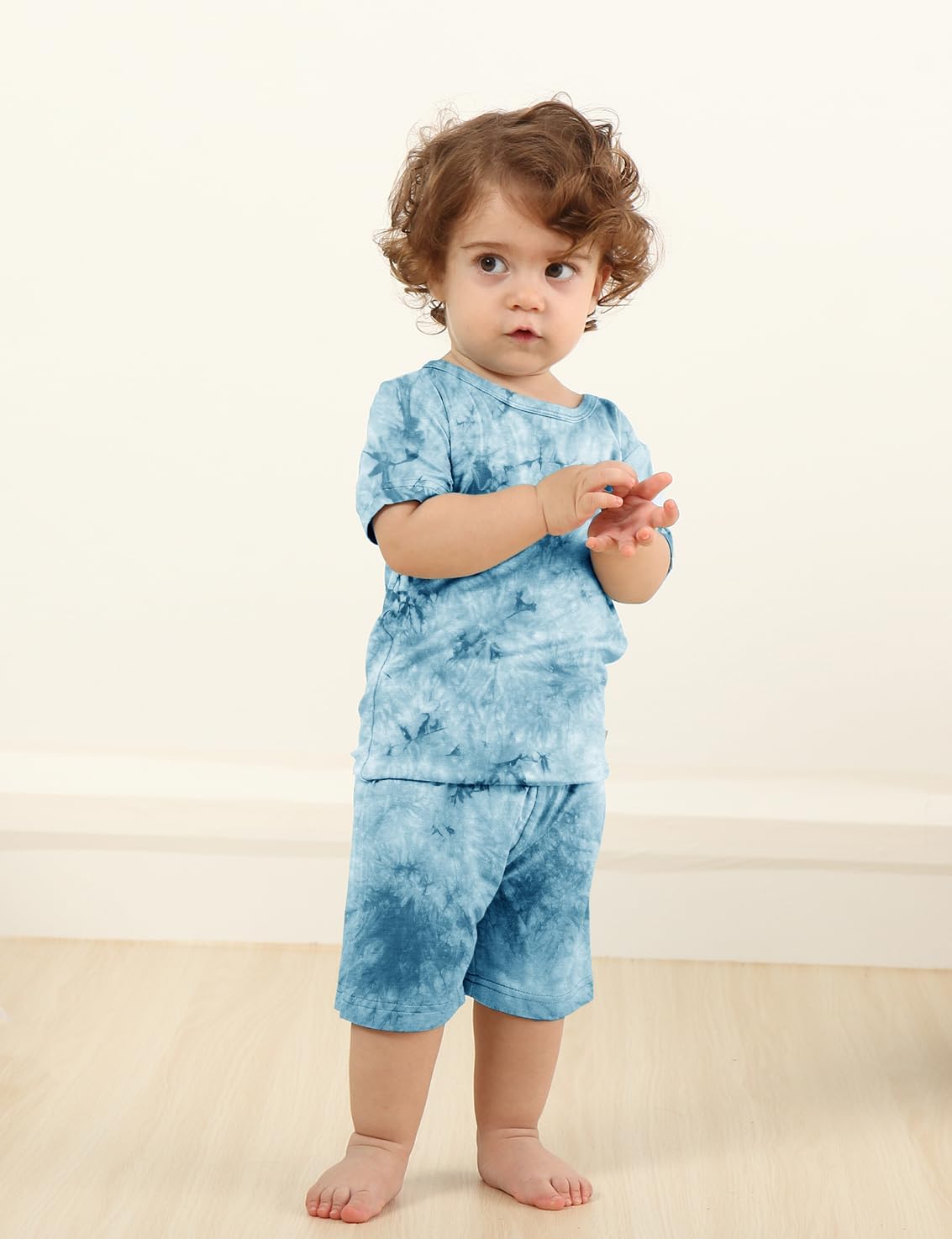 Jimonda Baby/Toddler Soft Sleepwear Short sleeve Kids Cool Pajama Outdoor 2-Piece Shirt&Shorts