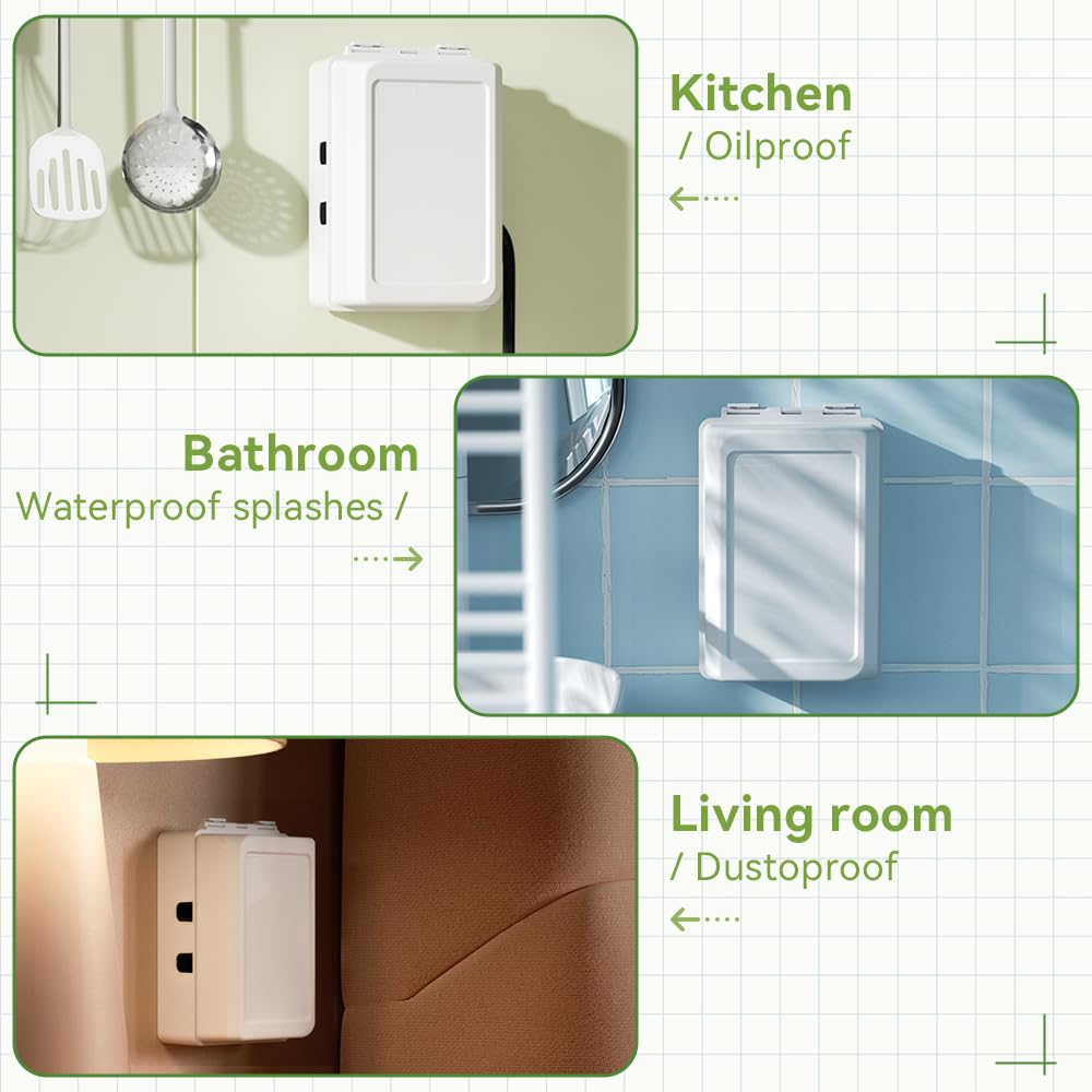 SAFELON 1Pcs Baby Proof Electrical Outlet Box Electrical Outlet Cover Baby Proof Box Plug Cover for