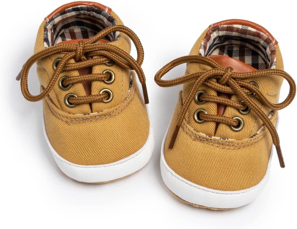 Morbido Infant Baby Boys Girls Canvas Sneaker Toddler Slip On Anti Skid Newborn First Walkers Candy