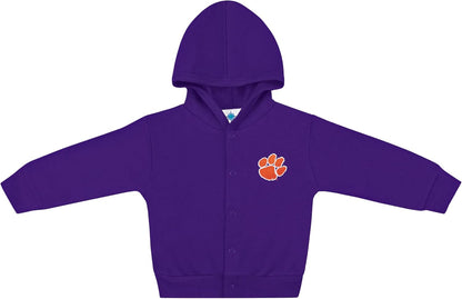 Creative Knitwear College Baby Snap Hooded Jacket - Team Logo, Multiple Colors, for Boys & Girls