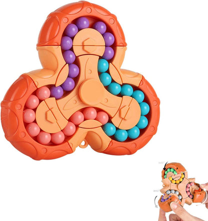 YUDANSI Magic Bean Puzzle Toy, Rotating Magic Bean Fidget Toys 2-in-1, Magic Ball Brain Teaser STEM