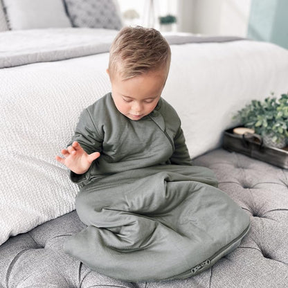 GUNAMUNA Unisex Long-Sleeve Sleep Sack, Wearable Sleep Bag for Babies and Toddlers, Soft Rayon, 1.0