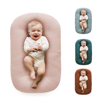Baby Lounger Play Mat,Baby Lounger for Newborn Tummy Time for Baby in Bed,0° Angle Newborn Lounger
