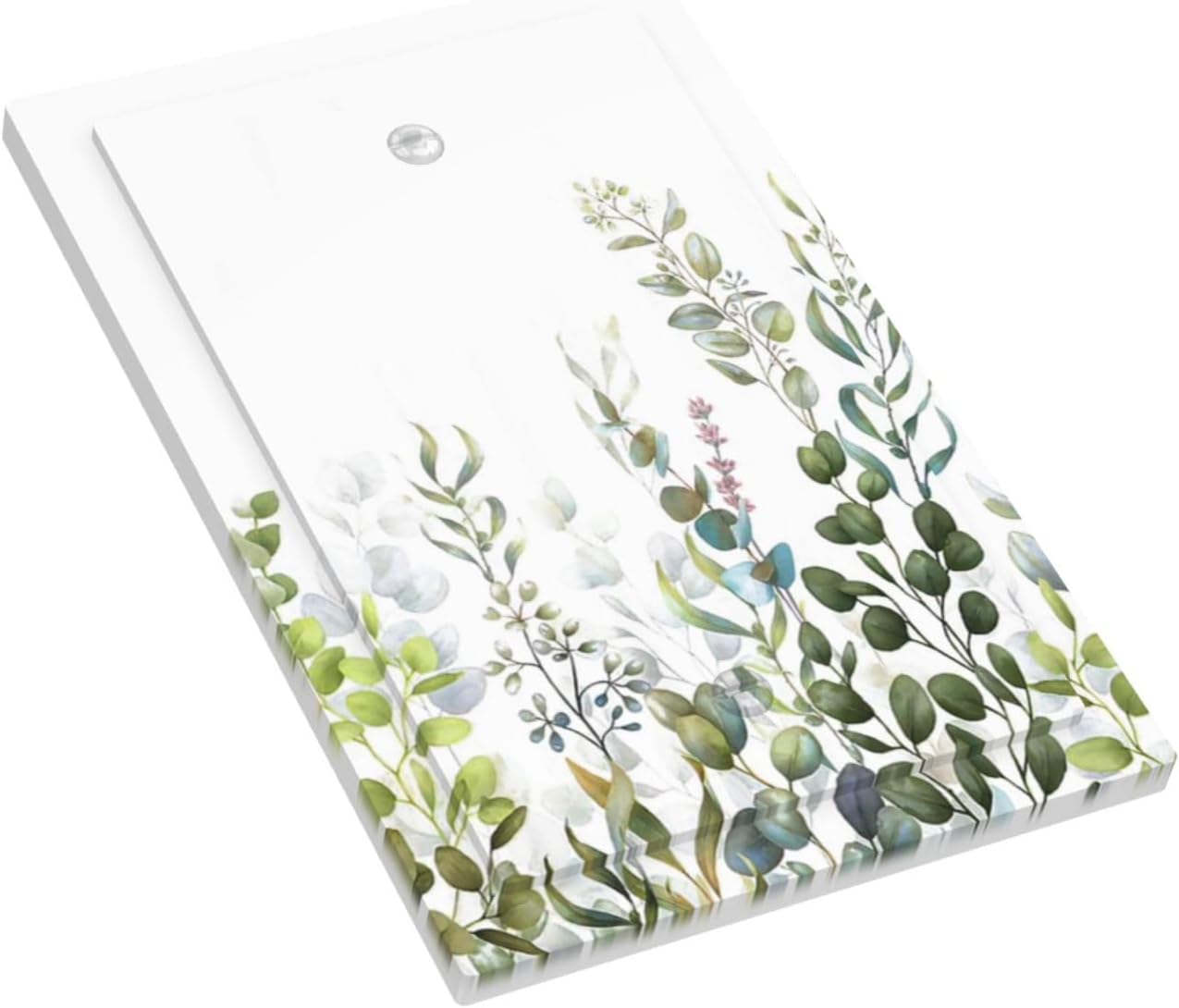 Green Eucalyptus Leaf Plant Herbs Springnature Light Switch Cover Plate 1 Gang No Device Blank