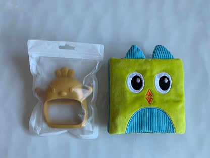 Soft Baby Books Gift Set – Cloth Crinkle Books for Infants 0-3-6-12 Months, Newborn Teething Toy