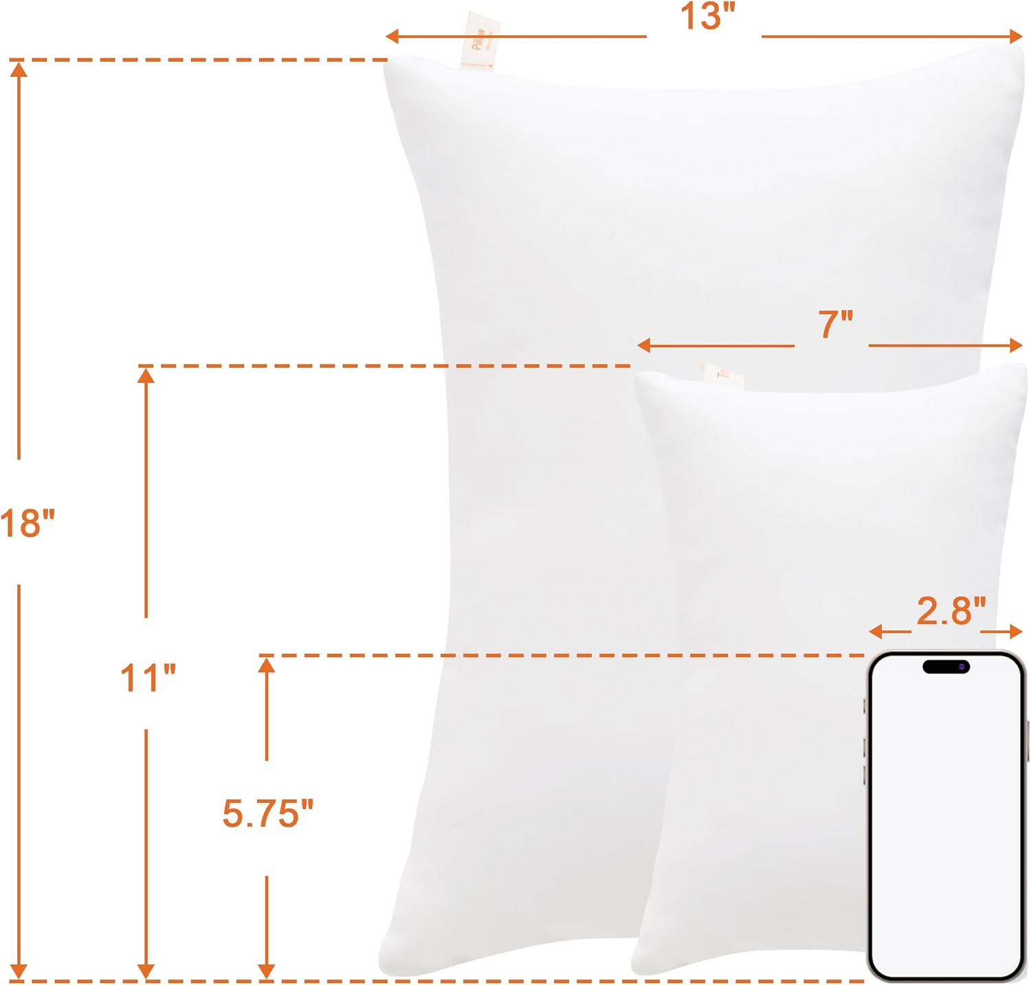 NTBAY Toddler Pillows, Down Alternative 13"x18" Pillows, Machine Washable - Soft and Breathable