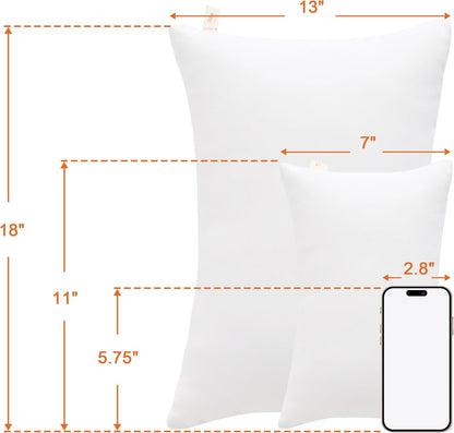 NTBAY Toddler Pillows, Down Alternative 13"x18" Pillows, Machine Washable - Soft and Breathable