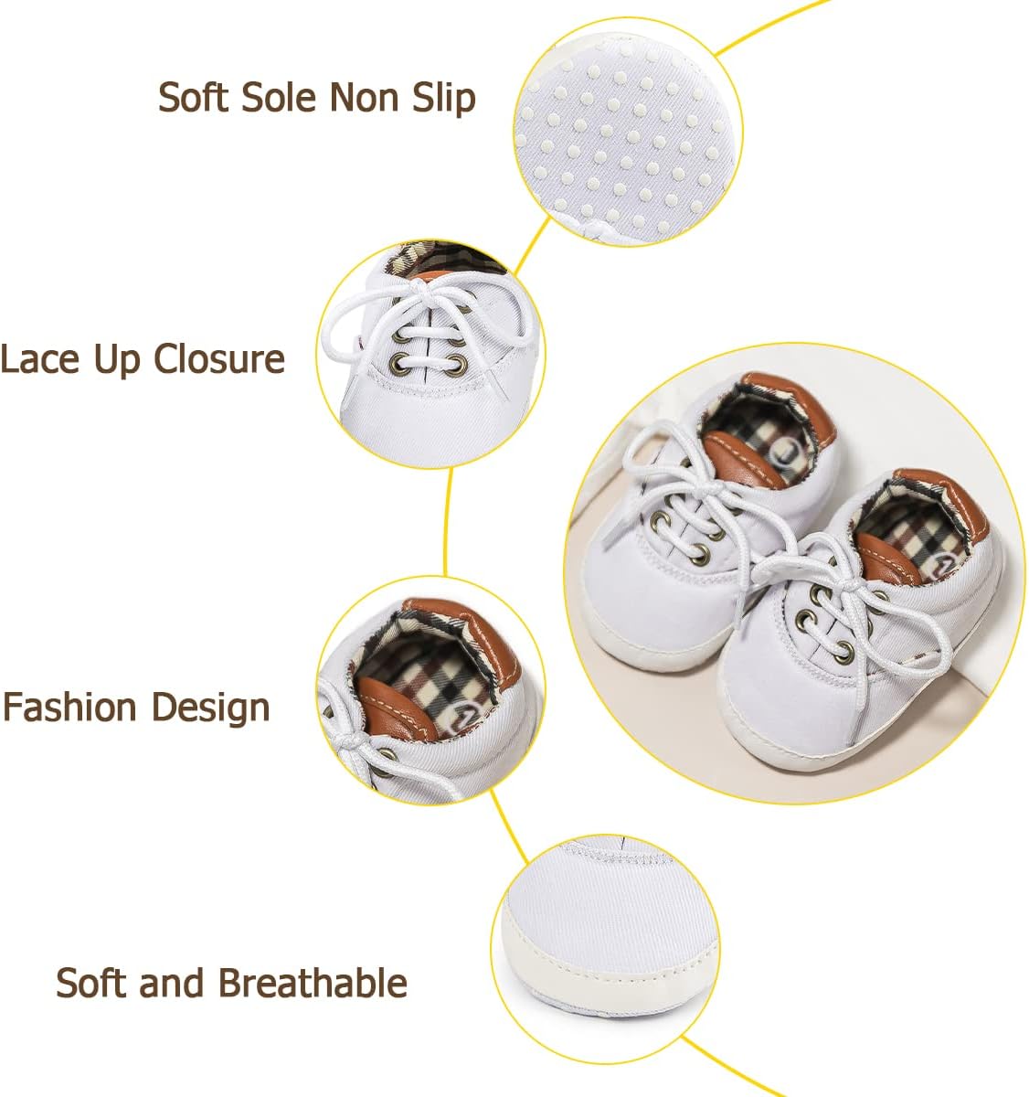 Morbido Infant Baby Boys Girls Canvas Sneaker Toddler Slip On Anti Skid Newborn First Walkers Candy