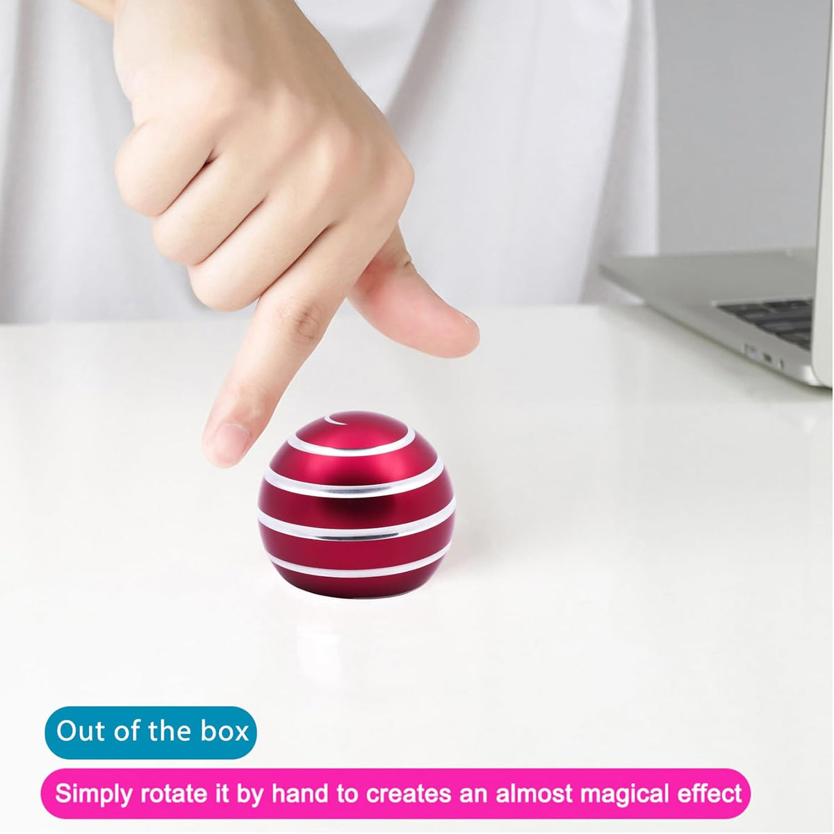 Desk-Toys for Fidget Kinetic-Cool-Gadgets: Cool-Stuff for Kid Children Teen Adult, Optical-Illusion