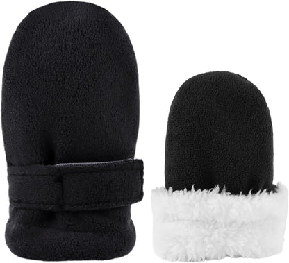Zsedrut No Scratch Baby Mittens Toddler Infant Fleece Lined Gloves Winter Warm Mitten for Baby Boys