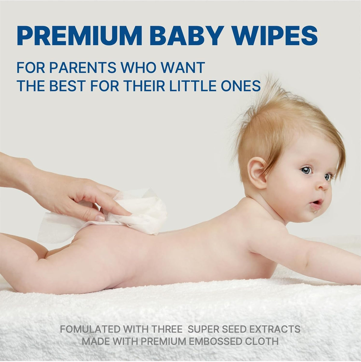 BEBESUP- Korea’s #1 Signature Baby Wipes - Hypoallergenic Water-based Unscented Alcohol-Free
