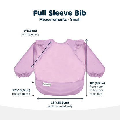 Tiny Twinkle Mess Proof Baby Bib,Waterproof Smock Baby Bib for Eating,Machine Washable Long Sleeve