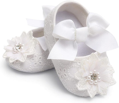 Baby Shoes Mary Jane Flats Non Slip Soft Sole Infant Toddler Sneakers First Walkers Party Christmas