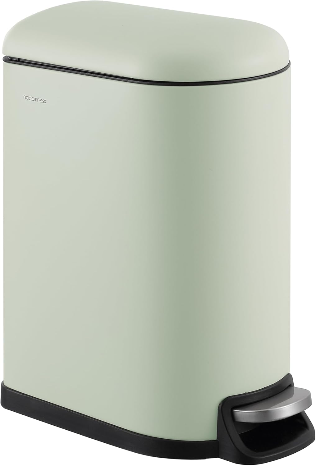 happimess HPM1009E Roland Mini 2.6-Gallon Step-Open Trash Can, Pistachio Gelato,with Soft-Close