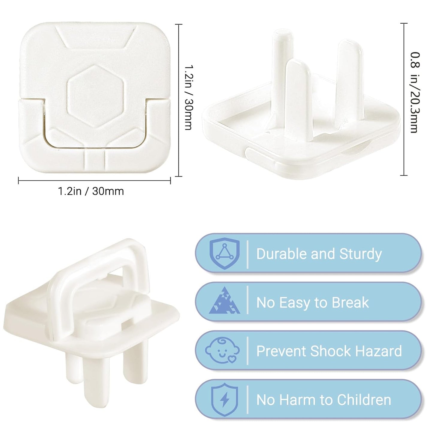Outlet Covers Baby Proofing, 40 Pack Child Proof Plug Socket Covers Electric Plug Protectors Safety
