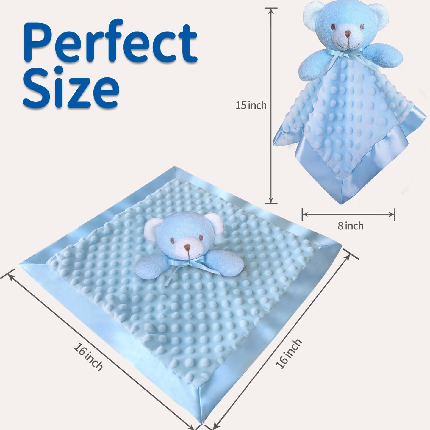 Loveys for Babies, Soft Baby Security Blanket Lovies for Babies, Stuffed Animals Blankie for