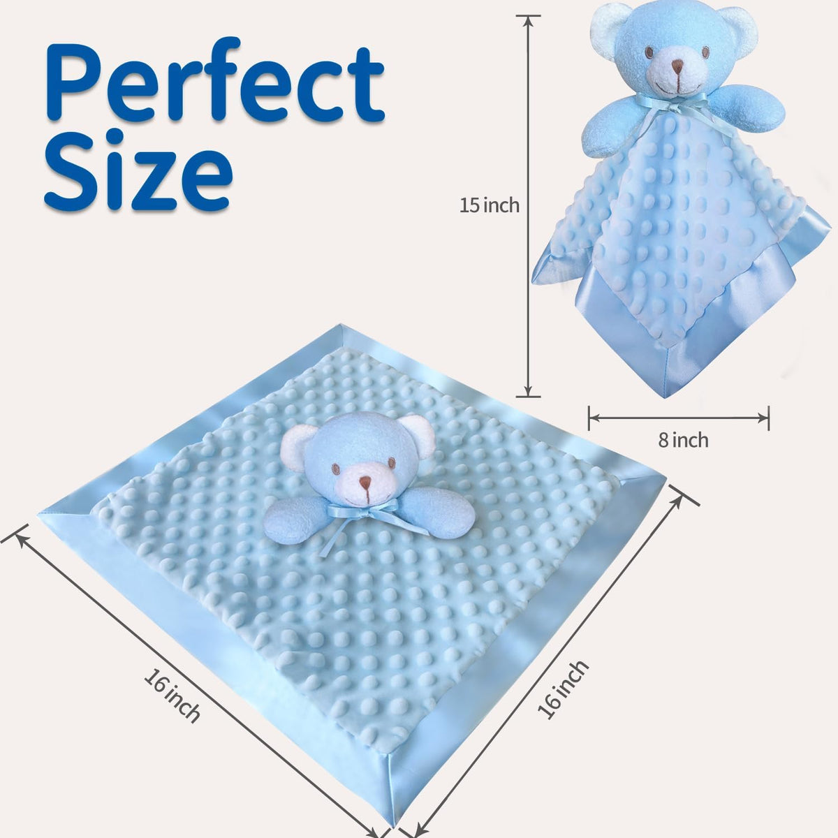 Loveys for Babies, Soft Baby Security Blanket Lovies for Babies, Stuffed Animals Blankie for