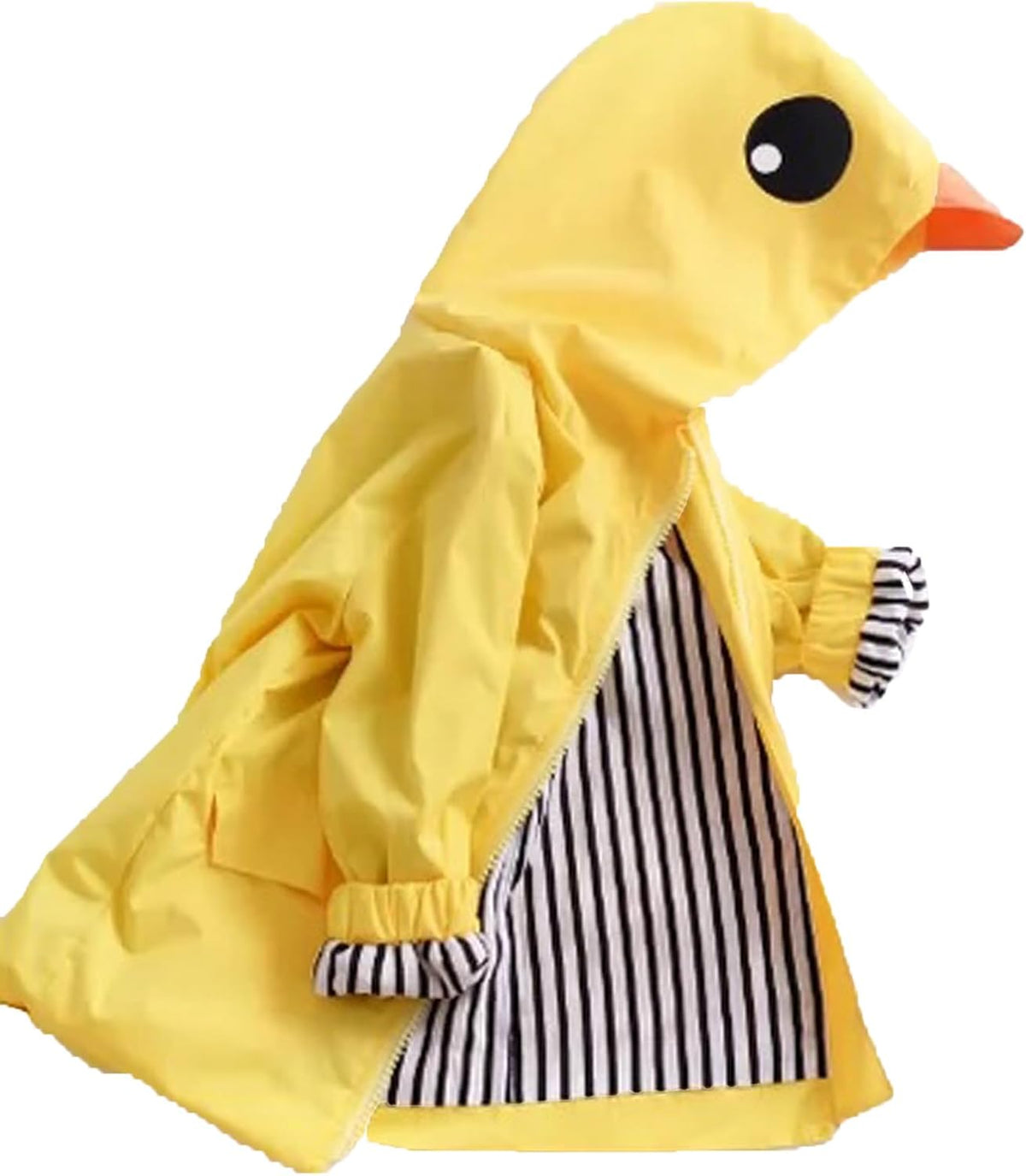 Toddler Baby Boy Girl Duck Rain Jacket Cute Cartoon Yellow Raincoat Hoodie Kids Coat Fall Winter