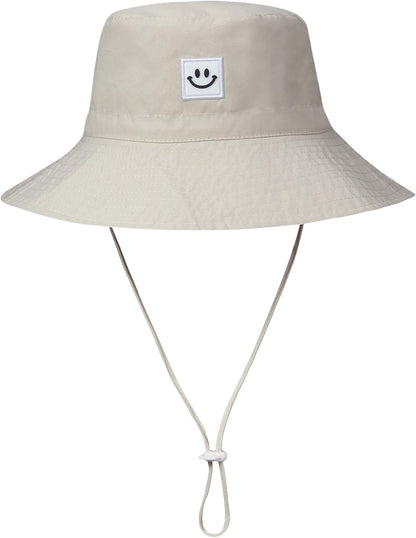 55cube Toddler Sun Hat Beach Bucket Hat for Girls Boys Toddlers