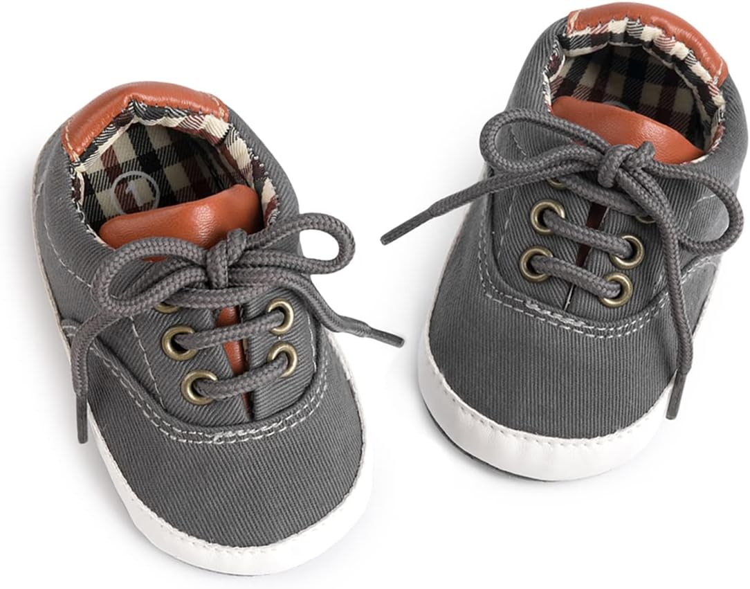 Morbido Infant Baby Boys Girls Canvas Sneaker Toddler Slip On Anti Skid Newborn First Walkers Candy
