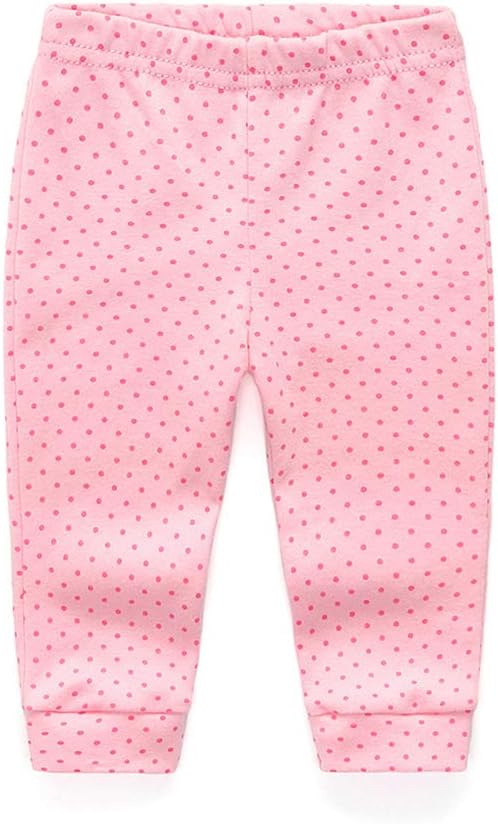 Unisex Newborn Baby Cotton 4-Pack Pants Embroidery Pringting Casual Leggings 0-24 Months for Boys