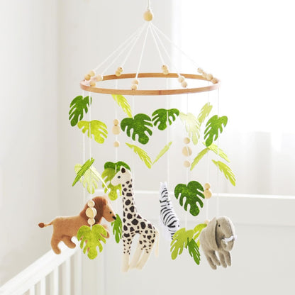 Baby Mobile for Crib Safari Nursery Mobile Handmade Jungle Baby Mobile Woodland Nursery Decor