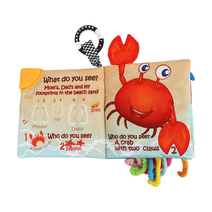 Cloth Crinkle Books for Babies Toddler – Touch and Feel Soft Baby Books, Interactive Early Learning