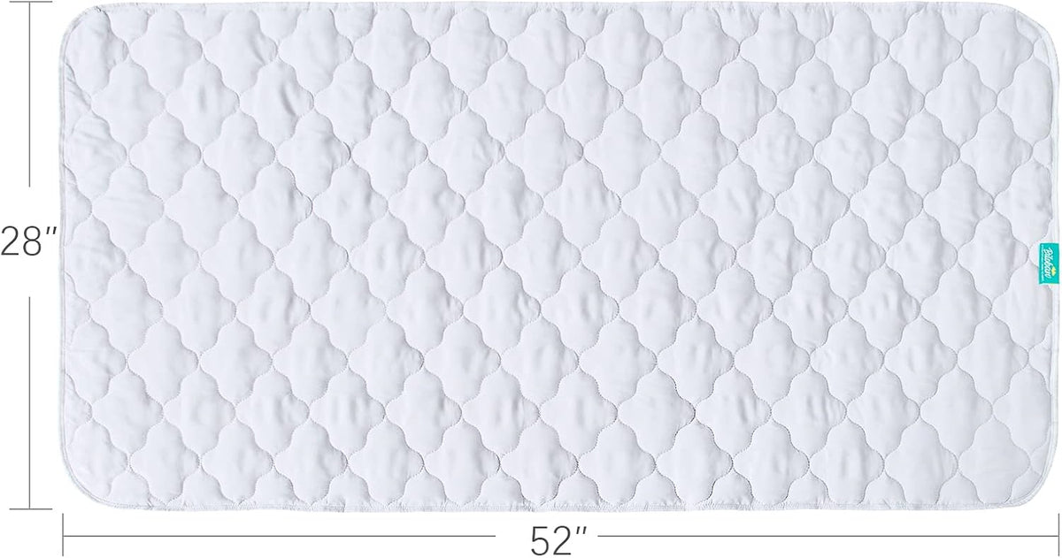 Waterproof Crib Mattress Protector Pad Cover 2 Pack 28" x 52", Anti Slip & Absorbent Waterproof Bed