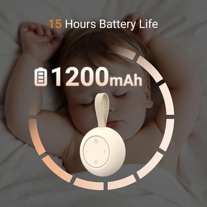 Portable Baby Sound Machine [White Noise for Babies Kids Adults][Sleep Soother][Timer Function][12
