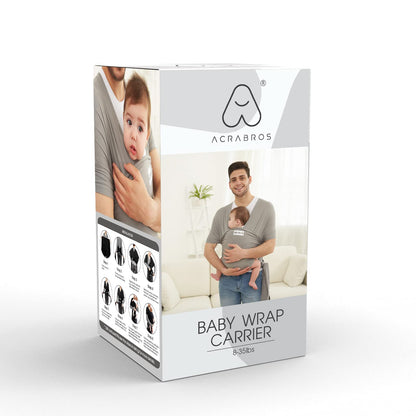 Acrabros Baby Wrap Carrier,Hands Free Baby Carrier Sling,Lightweight,Breathable,Softness,Perfect