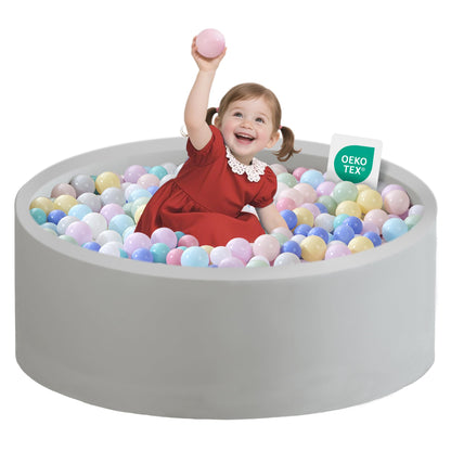 Zedachica Ball Pit for Toddlers 35.43''x11.81 Baby Ball Pits Soft Memory Foam Ball Pit Round Kids