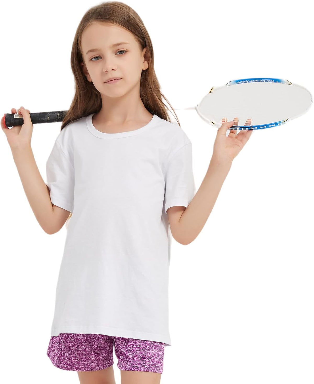 3 Pack Kids T-Shirt Cotton Short Sleeve Tee Shirts for Unisex Boys and Girls Toddler Summer Crew