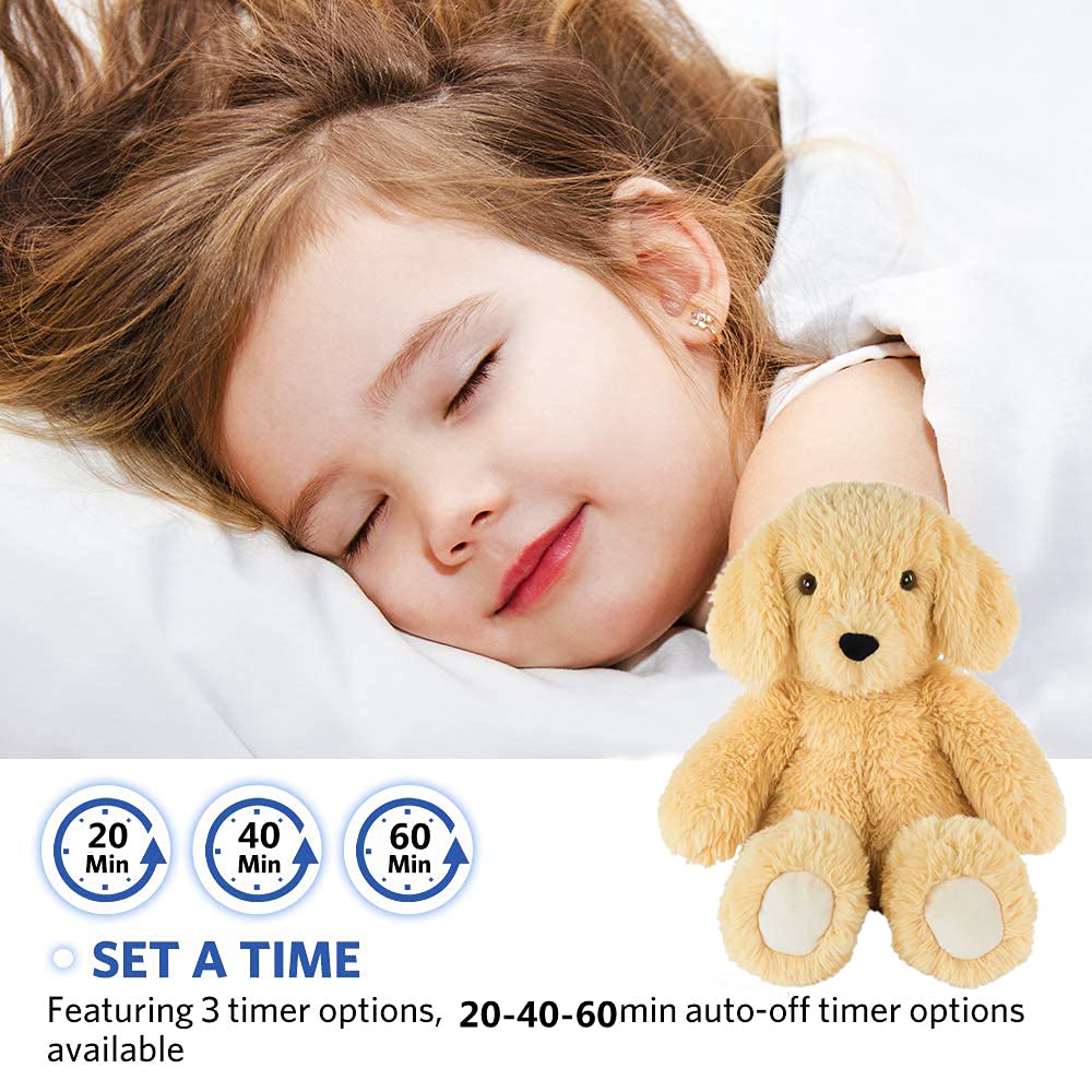 BEREST Baby Cry Sensor Sleepy Dog Sleep Soother Sleeping Aid White Noise Infant Stuffed Animal