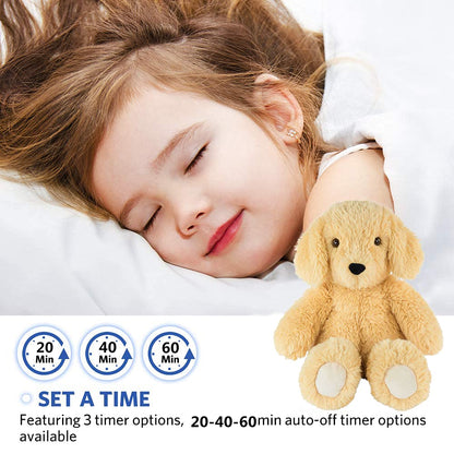 BEREST Baby Cry Sensor Sleepy Dog Sleep Soother Sleeping Aid White Noise Infant Stuffed Animal