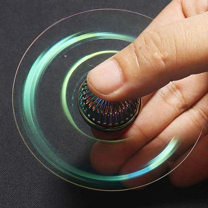 Rainbow Fidget Spinner Magic Orb Anxiety Toys Stress Relief Reducer Spin Fidgets Hand Bearing Tri