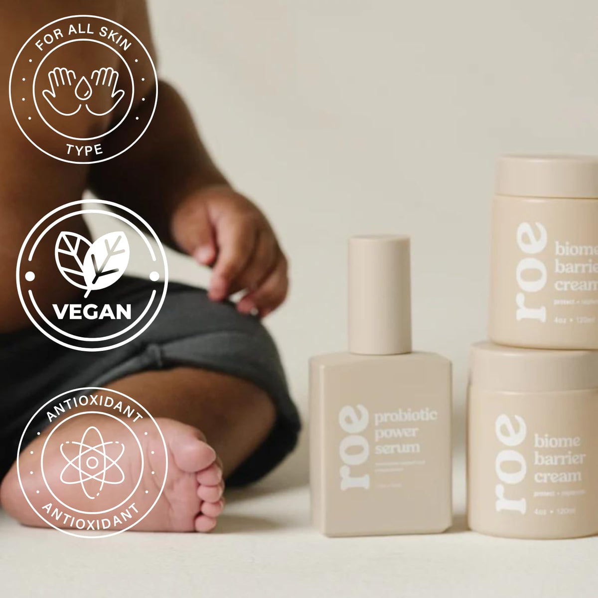 Baby Cream & Baby Serum Power Pair Biome Barrier | For All Skin & Ages | Hydrating Body, Face, Dry