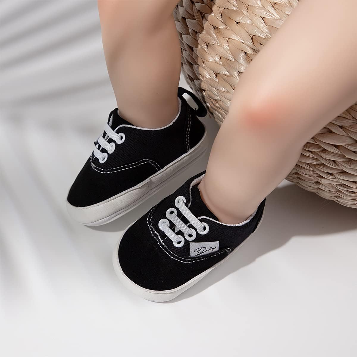 Morbido Infant Baby Boys Girls Canvas Sneaker Toddler Slip On Anti Skid Newborn First Walkers Candy