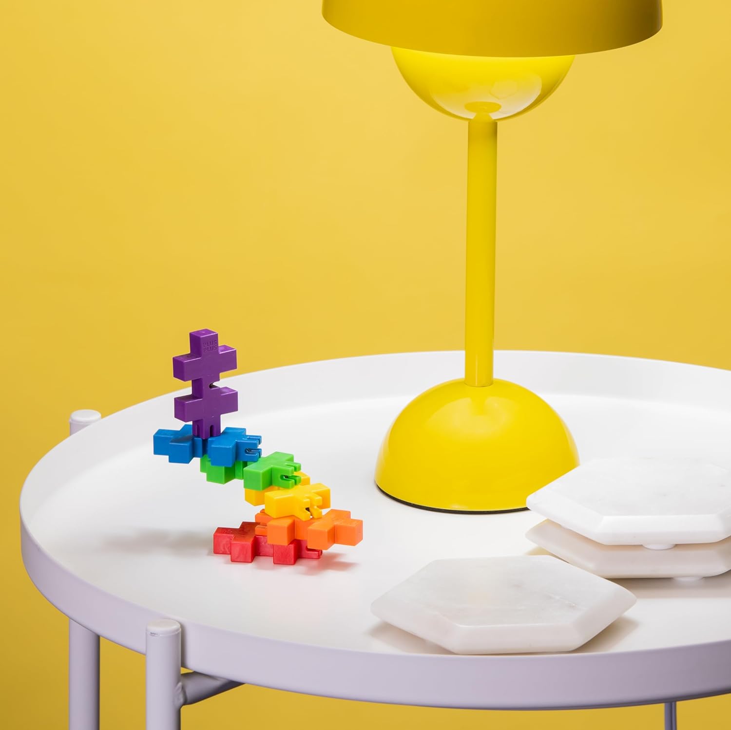 Plus-Plus - HEXEL Spectrum - Fidget Sensory Puzzle Toy - Travel Friendly, Quiet Stress and Anxiety