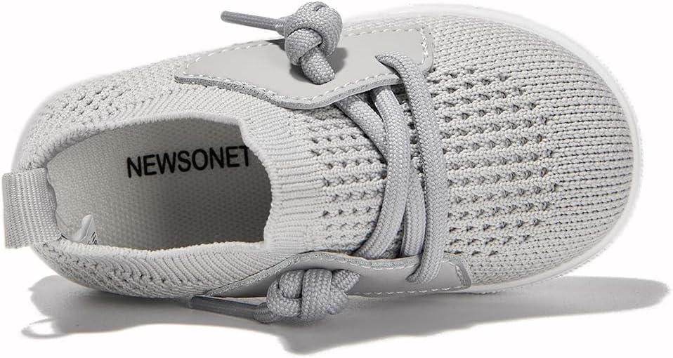 Newsonet Baby Shoes Boys Girls First Walking Breathable Non Slip Walker Sneakers Soft Sole 6 9 12